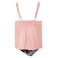 thumbnail image 4 of JAKANYQ Women Tankini Bathing Suit Ruffle High Waisted Swimsuit Lightweight Flowy Swimsuit, L, 4 of 5