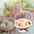 thumbnail image 3 of Boda de canasta de canasta tejida Cesta de canasta hecha a mano con mango Canasta de flores, 3 of 6