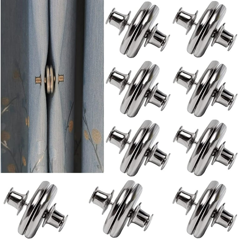 6 Pairs Curtain Magnets Closure, Magnetic Curtain Clips for Indoor Outdoor  Curtains Prevent Light Leaking, Strong Curtain Weights Magnets for Pergola  Patio Gazebo Cabana, Plus Size 0.98inch 