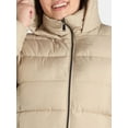 thumbnail image 2 of BCBG Paris Women's and Women's Plus Long Hooded Puffer Coat, Sizes S-3X, 2 of 3
