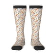 thumbnail image 2 of Lsque Retro Floral Printed Crew Socks Men's Women's LightWeight Thin Casual Calf Socks ,Knee High Socks,Cotton Socks, 2 of 9