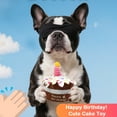 thumbnail image 6 of Interactive Plush Cake Dog Toy with Candle Design, Soft Dog Chew Toy for Fetch, Tug and Indoor Play, Character Dog Toy for Small and Medium Dogs, 6 of 6