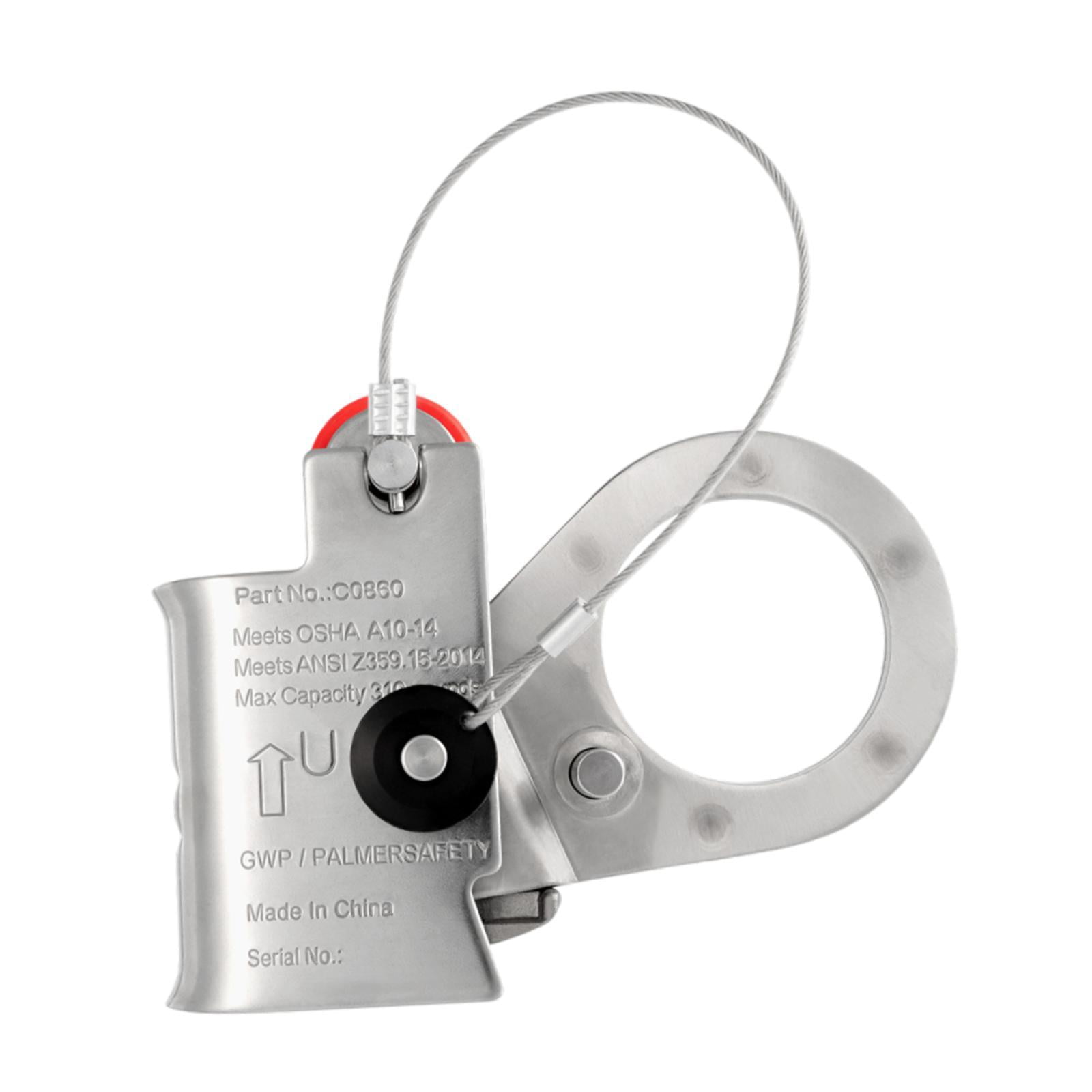 koolsoo Rope Grab Sturdy High Strength Fall Arrester for Rescuing Rappelling Outdoor