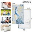 thumbnail image 3 of Wobogo Watercolor Blue Peacock 100% Cotton Towel 2 Pieces Set Super Soft and Highly Absorbent Suitable for Bathroom Gym Travel Camping Pool, 3 of 8