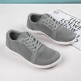 thumbnail image 4 of DLWKIPV Minimalist Barefoot-Style Sneakers - Breathable Knit Wide Toe Box Shoes for Daily Walking & Casual Wear (GRAY,8), 4 of 6