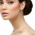 thumbnail image 3 of Shisuyan 2pcs Spiral Threader Earring Pull Through Earrings Handmade Twisted Linear Curved Dangle Earring, 3 of 8