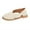 White, variant on ShiShine Womens Open Cut Slip On Flat Shoes Summer Comfort Casual Daily Effortless Sandals