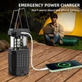 thumbnail image 4 of Linterna de Camping Linternas Solares Recargables Luces LED Alimentadas por BateríA para de EnergíA Negro, 4 of 5