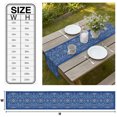 thumbnail image 3 of Boho Blue Table Runner Ethnic Western Abstract Tribal Floral Art Tablerunners 13 x 60 Inch, Table Decorations Tabletop Scarf for Summer Gathering Holiday Farmhouse Kitchen Dining Decor, 3 of 8