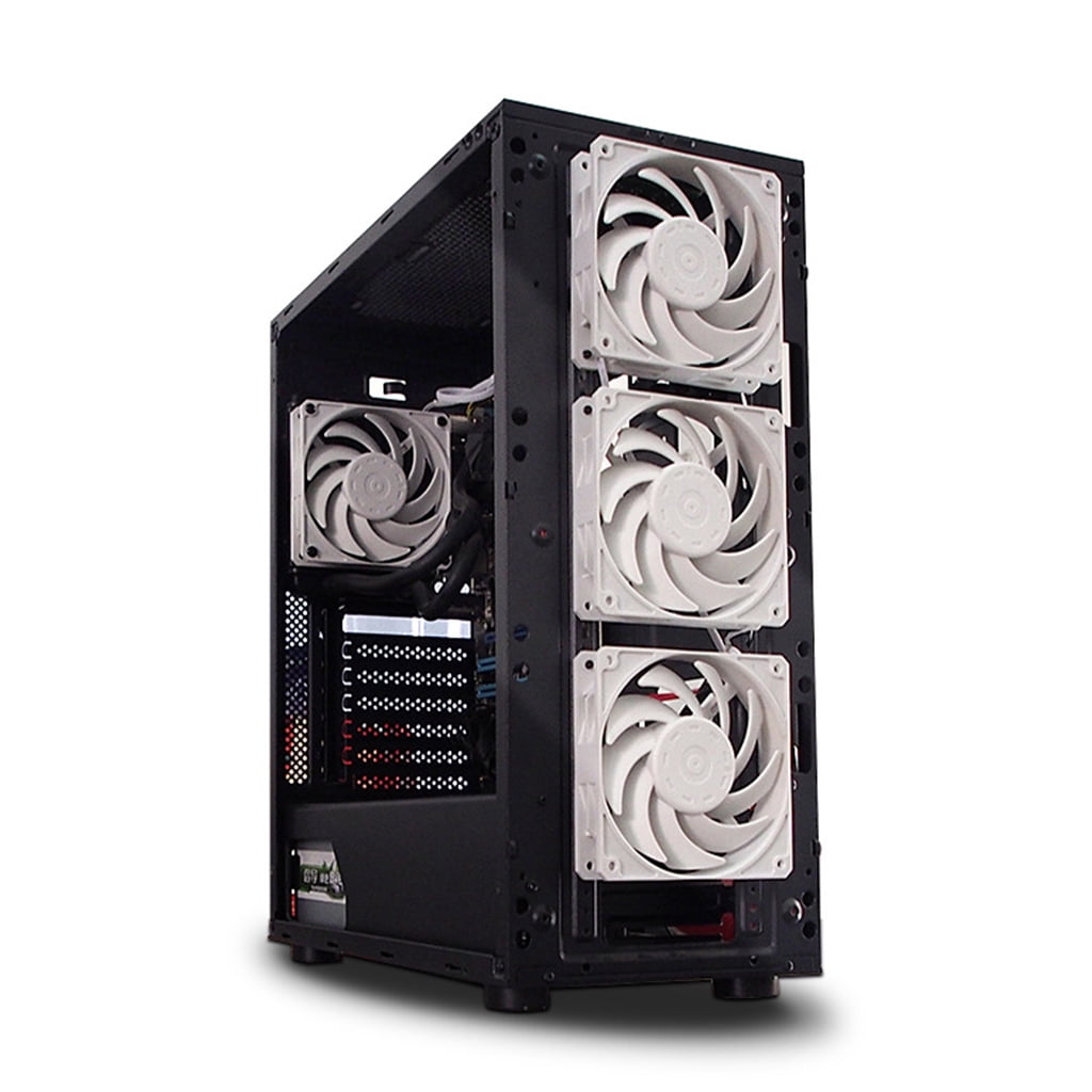 Drrntien CPU Cooler Silent PWM Fan Radiator Cooling FanLow Profile Cooler Big Airflow Fan