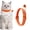 Orange, variant on Adjustable Cat Collar with Paw Print Design, Wenini Breakaway Safety Kitten Collar with Bell Reflective Strip, Soft Pet Neckband for Puppy Kittens Small Pets with Quick Release Buckle, Black