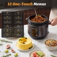 thumbnail image 6 of Atilioo 6QT Electric Pressure Cooker, 16-in-1 Multi Cooker, Stainless Steel Non-Stick Pot, Yogurt Maker, Rice Cooker, Slow, Sauté Steamer with Recipe, Black, 6 of 9