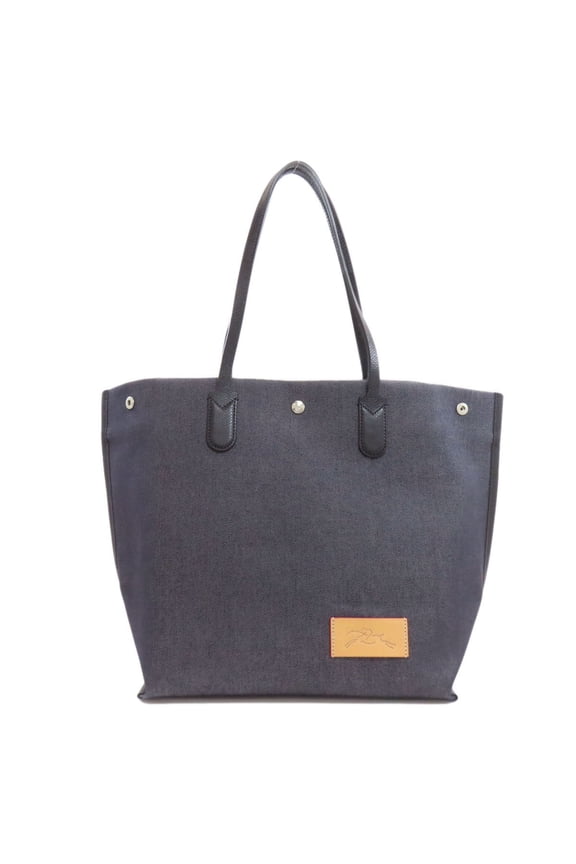 Pre-Owned Longchamp Essential Shopping Bag Tote Canvas Women's