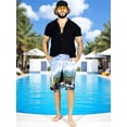thumbnail image 2 of Short Playa y Alberca Hombre Estampado Traje Baño con Forro, 2 of 5