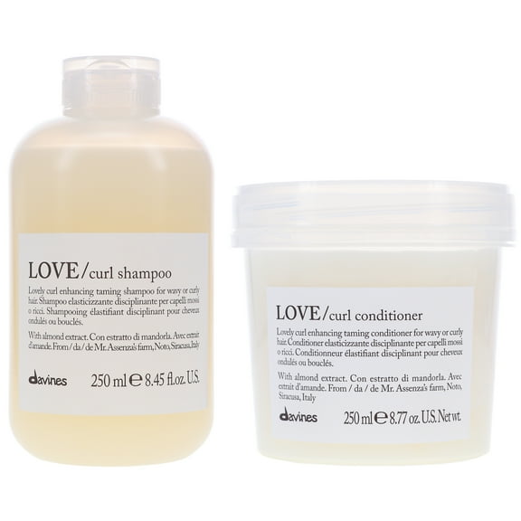 Davines LOVE Curl Enhancing Shampoo 8.45 oz & Conditioner 8.77 oz Combo Pack