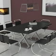 thumbnail image 2 of 7Ft Arc Rectangle Conference Table X Shaped Base Power And Data Module, 2 of 6