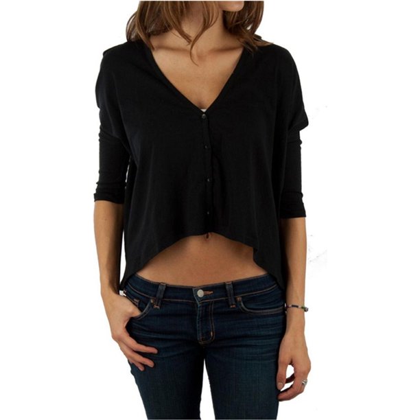 Vans Sundown Cartigan Knit Cardigan Suéter para Mujer, Negro, X-Large Vans Cárdigan