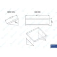 thumbnail image 5 of 42 in. Stainless Steel Wall Mounted Slanted Rack Shelf. Fits Two Racks., 5 of 5