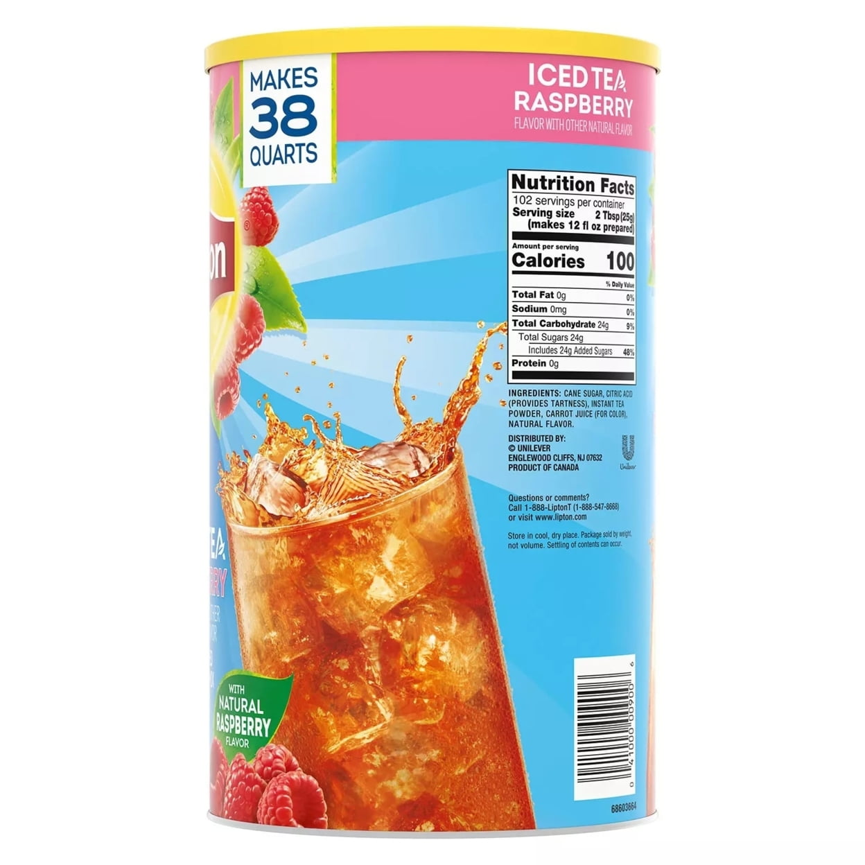 Lipton Raspberry Iced Tea Mix (89.8 Ounce)