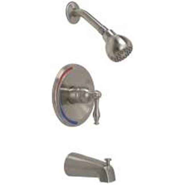 Premier 119274 Wellington Single Handle Ceramic Disc Tub And Shower Premier 119274 Wellington Single Handle Ceramic Disc Tub And Shower Faucet Set Brushed Nickel