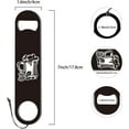 thumbnail image 2 of Beers Flat Bottle Opener Speed Metal Opener Heavy Duty Bottle Opener Stainless Steel Key for Beer Bartender Pub Bar Drinks Kitchen Restaurant Seniors Man Women Gifts Black 1.6x7Inch Mixed Color, 2 of 9