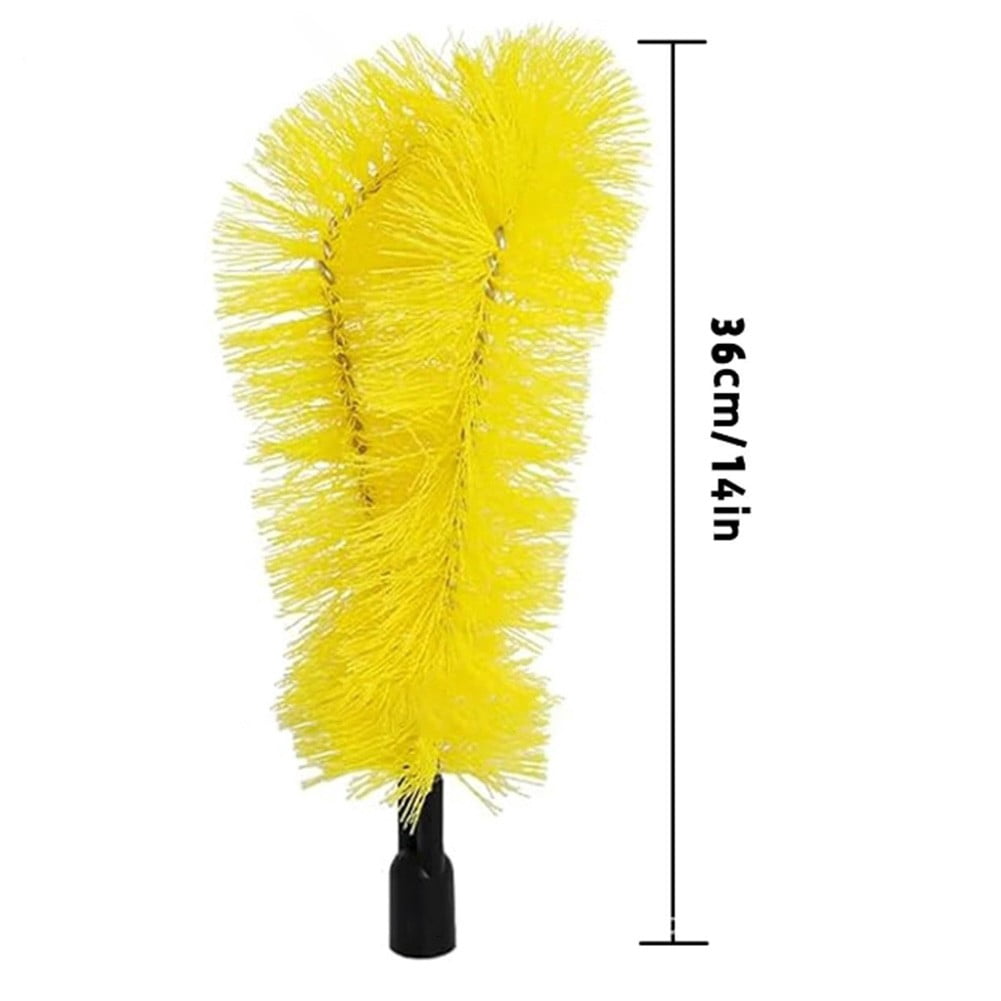 2.35M Telescopic Gutter Brush Extendable Pipe Gutter Cleaner Tool For Removing Leaves Gutter Cleaning Brush Roofing Tool D