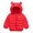 Red, variant on Ccpelsie Girls' Quilted Puffer Jacket, Front Pockets & Hooded Back, Mid-Weight & Water Repellent(Blue,120)
