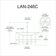 thumbnail image 2 of Dainolite 6 Light Incandescent Chandelier - Polished Chrome, 2 of 4