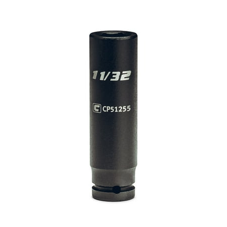 UPC: 0886352512558 | Capri Tools 11/32-Inch Deep Impact Socket  1/4-Inch Drive  6-Point  SAE