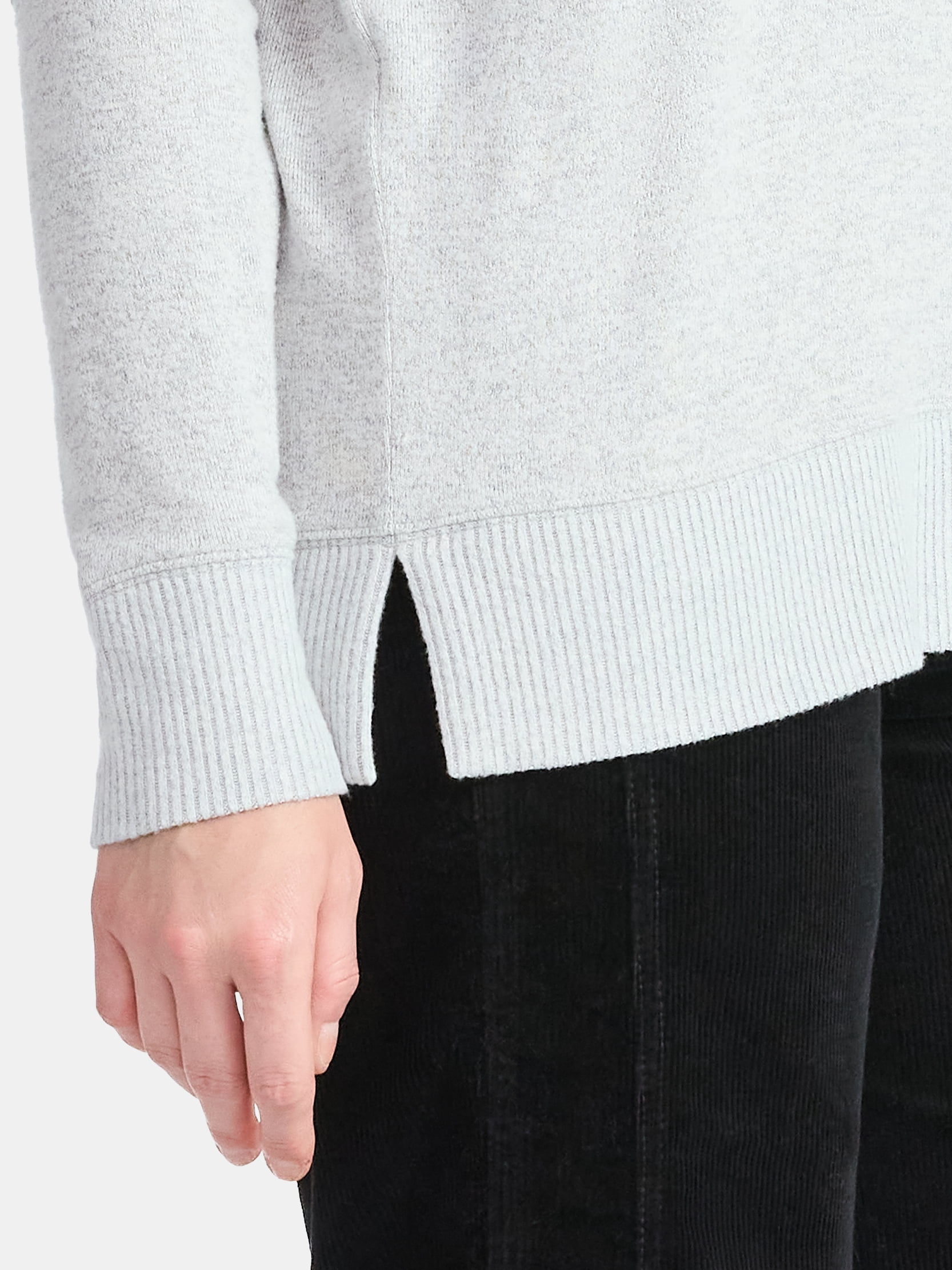 Time and Tru Women's Hacci Knit Tee with Long Sleeves, Sizes XS-XXXL
