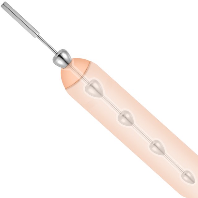 Tapón de pene con sonido uretral, cuentas de tapón urinario de acero inoxidable, dilatador uretral para hombre, varilla de masturbación de estimulación uretral del pene, juguete sexual de juego BDSM