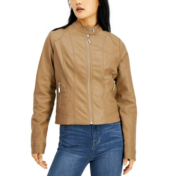 Jou Jou Juniors Faux-leather Jacket Truffle XXlarge, Beige