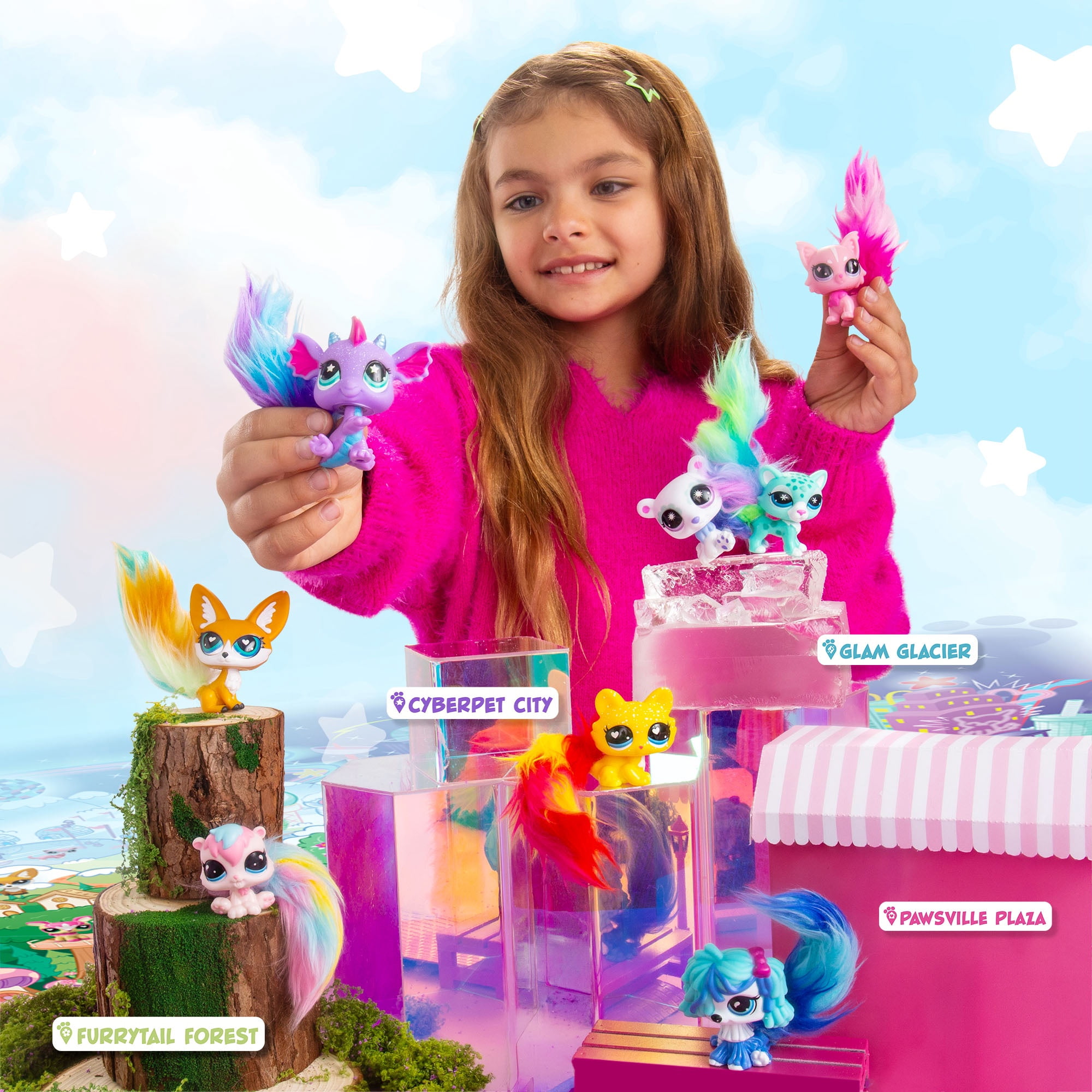 Littlest Pet Shop Twisted Tails Pet Pairs Series 6 Collectible Toy for Kids Ages 4 and Up