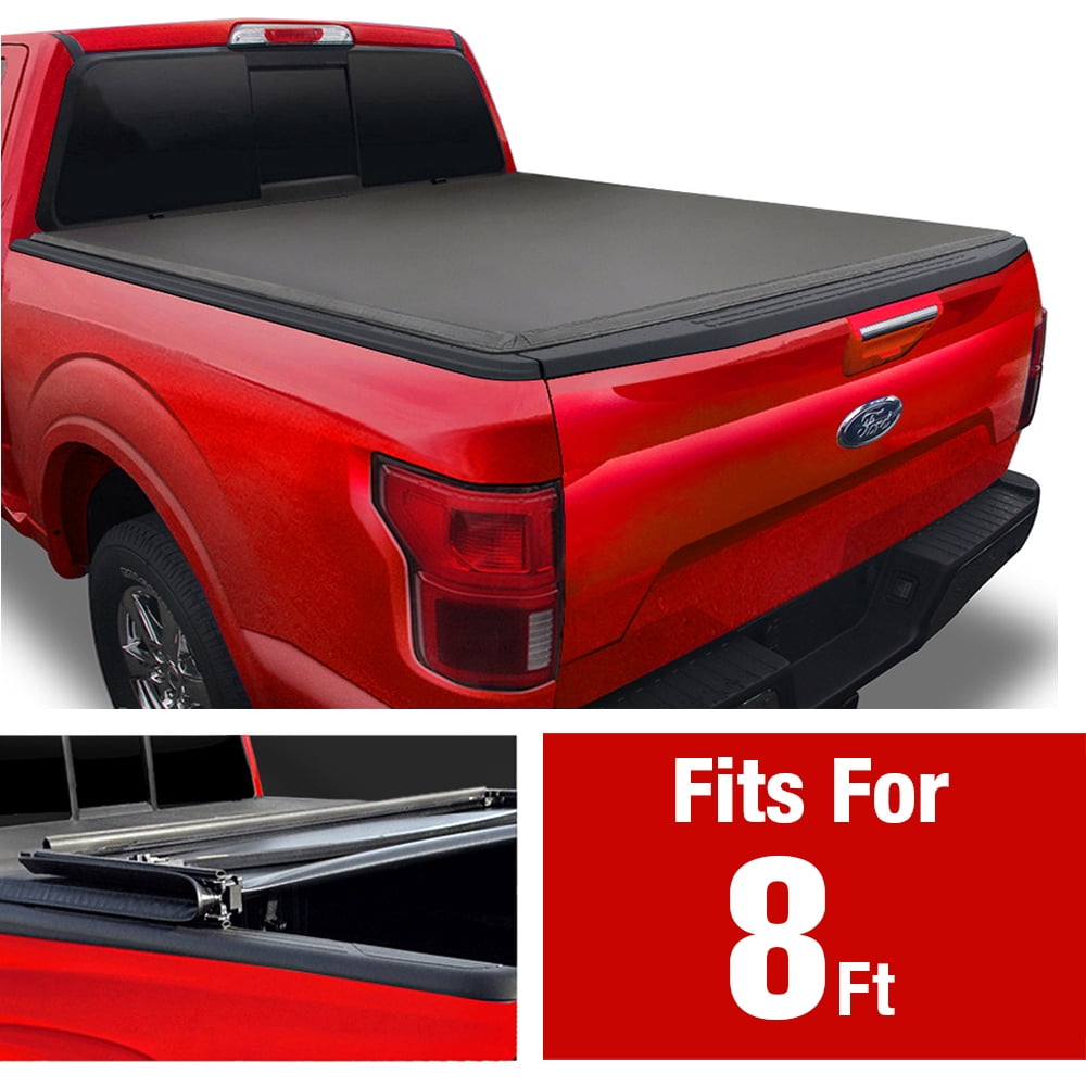 Soft Tri Fold Truck Bed Tonneau Cover For 1999 2016 Ford F 250 F 350 Super Duty Styleside 8 Bed Walmart Com Walmart Com