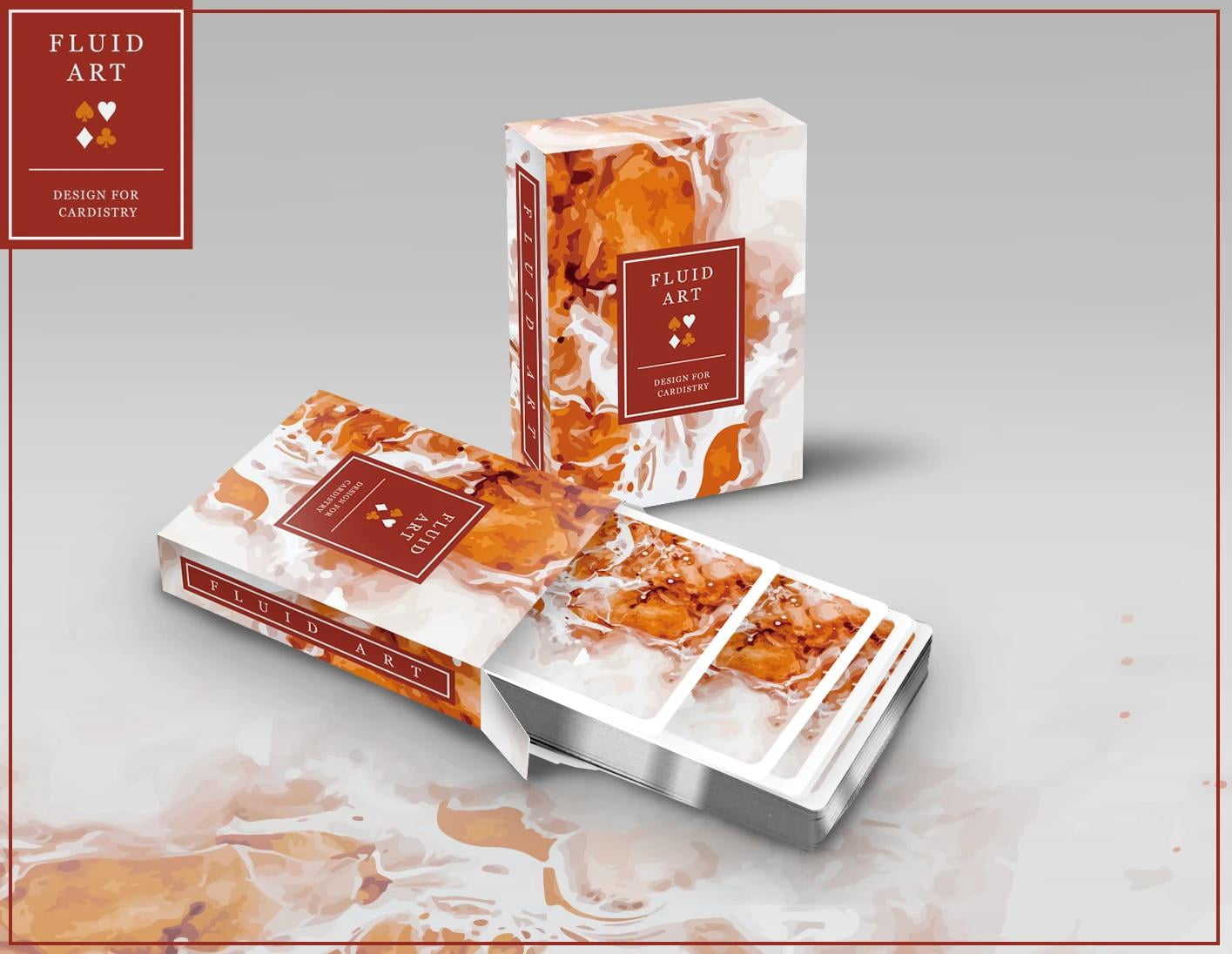 Fluid Art 10 Cardistry Deck Collectors Box Playing Card Set by TCC