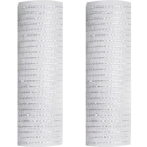 Cinta de malla metálica ESINO, 2 rollos, 26 cm x 9 m, color blanco
