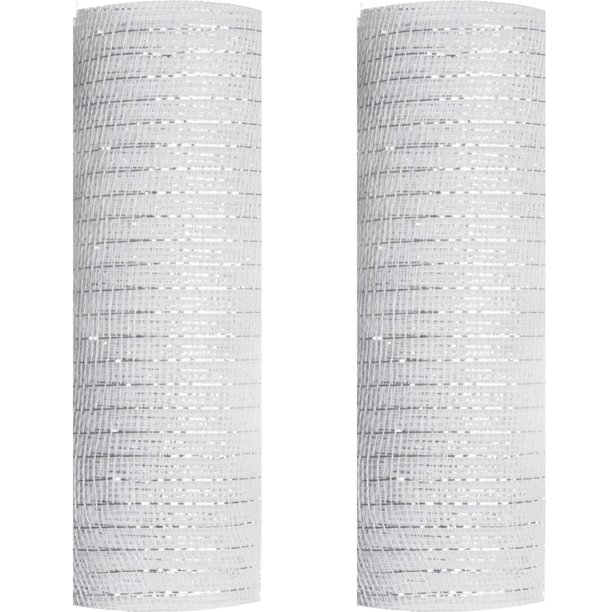 Cinta de malla metálica ESINO, 2 rollos, 26 cm x 9 m, color blanco