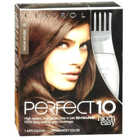Clairol Nice N Easy Perfect 10 5 Medium Brown Hair Color Walmart.com Clairol Nice N Easy Perfect 10 5 Medium Brown Hair Color Walmart.com