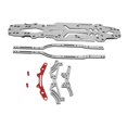 thumbnail image 2 of Kit de actualización de fibra de carbono y aluminio para coche de deriva RC MST FXX 2.0S 1/10, kit de chasis de suspensión de alta precisión, color plateado, 2 of 14