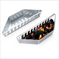 Charcoal Basket Char-Basket Wood Chip Holder for Outdoor Bbq Grilling Heat- Charcoal Briquette Holder