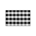 thumbnail image 2 of Cagogo 2Pcs Fall Outdoor Rug, Orange Plaid Cotton Hand-Woven Check Rug, Low Pile Non Slip Rubber Back Doormat, Layered Entryway Rug for Front Door Porch Patio Farmhouse Decor 23.6''x 35.4', 2 of 9