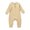 Light Yellow, variant on WOLLED Boys Girls Bodysuit Spring Premium Solid Color Romper Infant Clothes for Newborn 0-18M