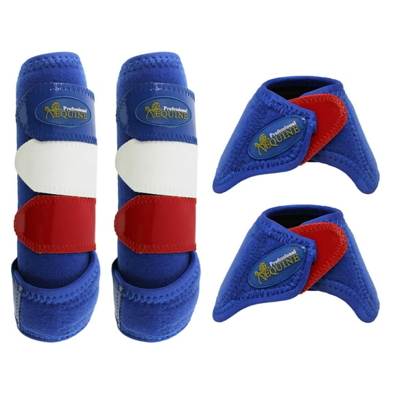 Horse  Medium Professional Equine Sports Medicine Splint Bell Boots 4149B