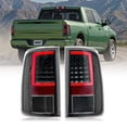 thumbnail image 2 of Bestco For 09-17 Dodge Ram 1500 3500 3500 3D LED Tail Light 1 Pair Black LED Brake Lamps Red Cocer, 2 of 13