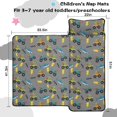 thumbnail image 5 of Monster Cartoon Truck Gray Pattern Teens Toddler Nap Mat with Pillow, Sleeping Mat Bag for Preschool Daycare 51"x22", 5 of 6