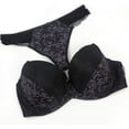 thumbnail image 4 of GHSDFBB Women's Comfortable Push Up Embroidery Lace Bra and Panty Set Plus Size, 4 of 7
