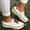 White, variant on Tejiojio Summer Saving Labor Day Women's Fashion Casual Hollow-Out Round Toe Slip On Shoes Thick Bottom Sneakers