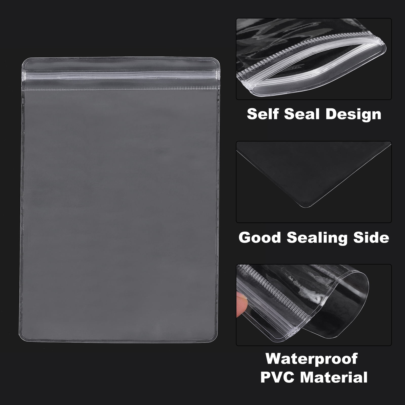 Unique Bargains Jewelry Bags Self Seal Pouches for Necklace Ring Packaging 3.9"x5.9"