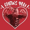 thumbnail image 2 of Men's Star Wars Valentine's Day I Chews You  Graphic Tee Red Heather Large, 2 of 5