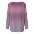 thumbnail image 5 of hxobax Womens Striped Tunic Tops to wear with Leggings Trendy Long Sleeve Shirts Pullover Tunics Tee, 5 of 5